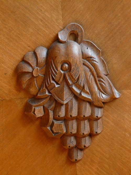 wood ornament flower