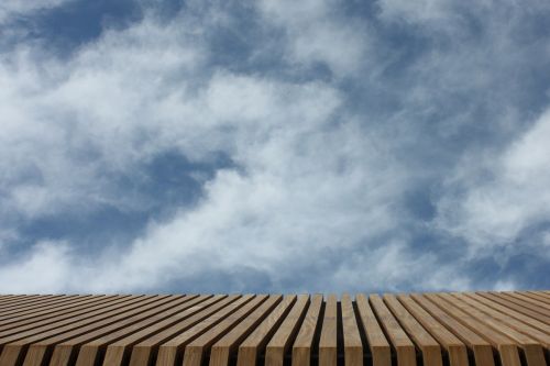wood background roof