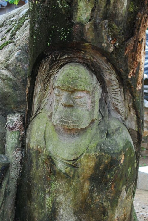 wood sculpture dharma