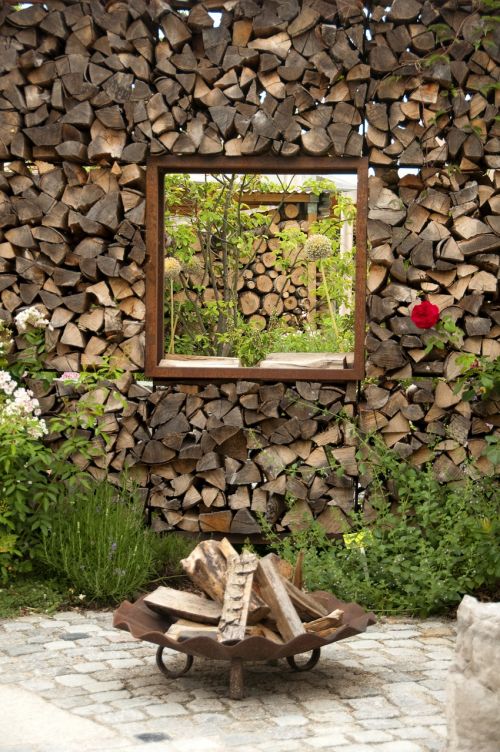 wood holzstapel fireplace
