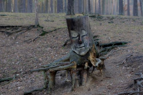 wood carving nature forest