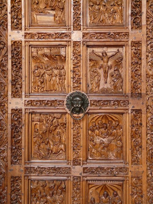 wood carving door wood