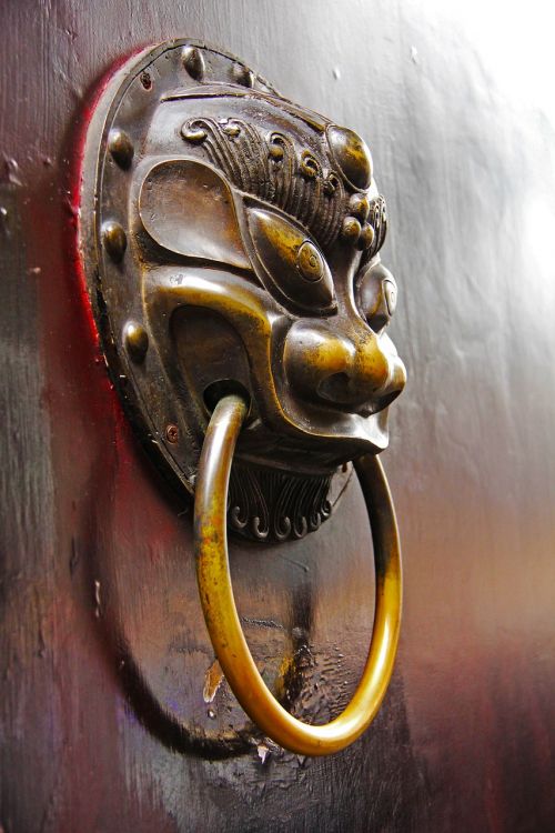 wood door ancient door locks treats