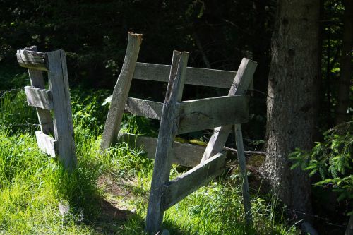 wood fence fence passage