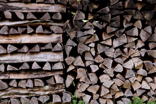 wood pile  firewood  wood for the fireplace