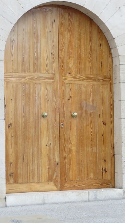 wooden door big