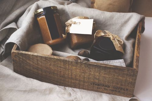 wooden box storage