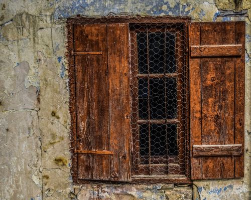 wooden window old