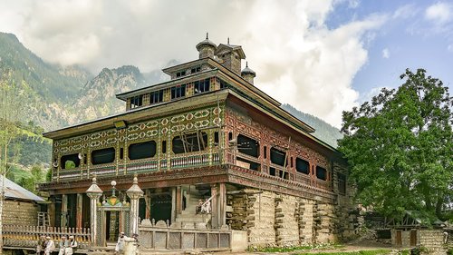 wooden  mosque  masjid