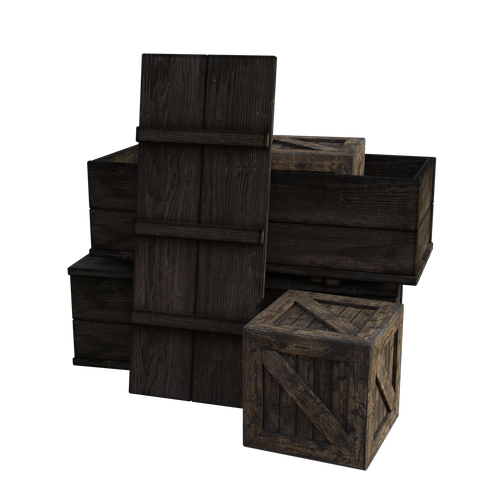 wooden  boxes  crates