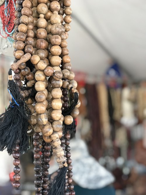 wooden beads  tucson gem show  strands