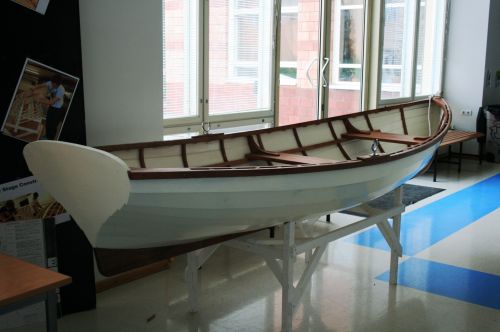 Wooden Boat On Stand