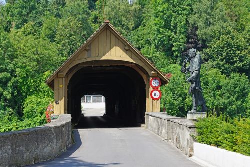 wooden bridge customs bridge covered wooden bridge
