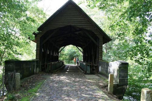 wooden bridge müritz historically