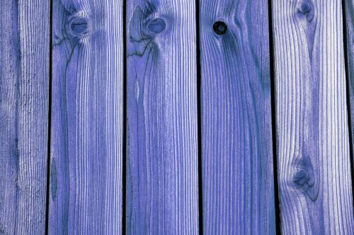 Wooden Fence Background Blue