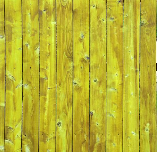 Wooden Fence Background - Yellow