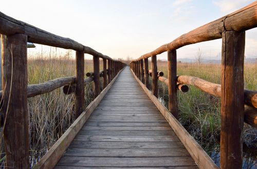 wooden footbridge footbridge wooden bridge