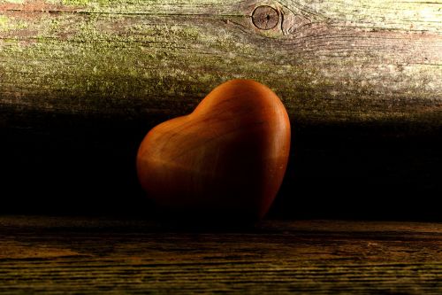 wooden heart heart wood