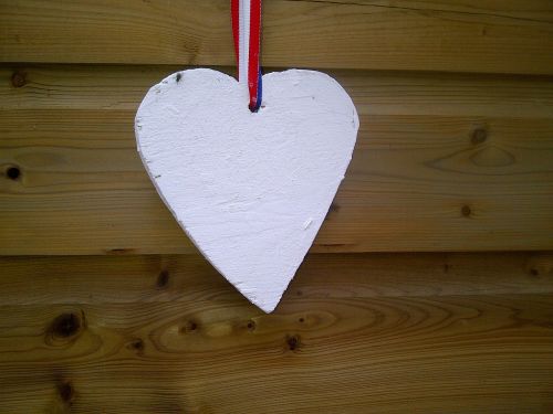 wooden heart heart love