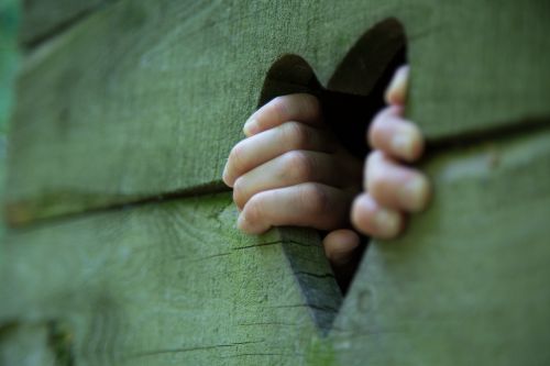 Wooden Heart Background