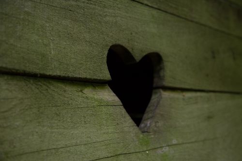 Wooden Heart Background