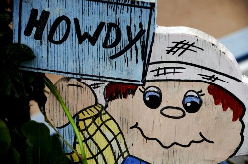 Wooden Howdy Sign