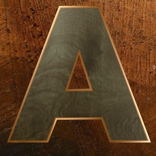 wooden letter letter wood