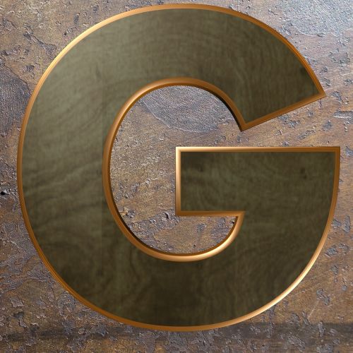 wooden letter wood metal