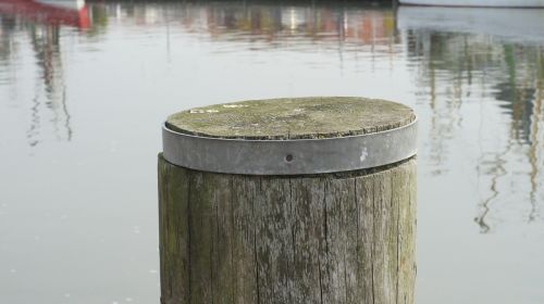 wooden posts bollard water