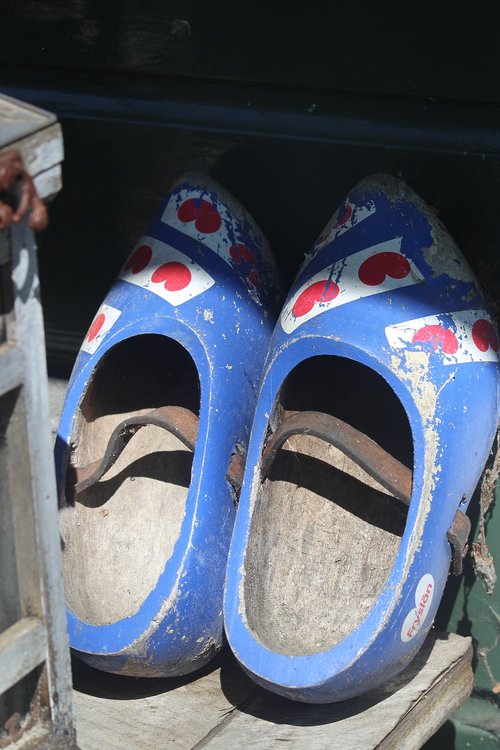 wooden shoes  frisia  dutch