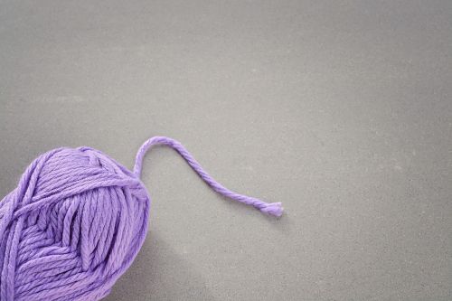 wool purple cat's cradle