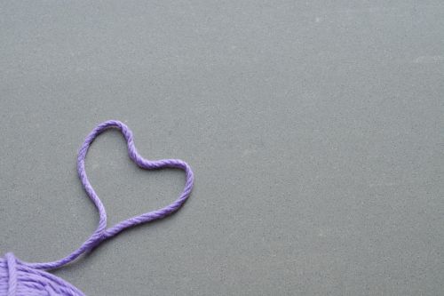wool purple knitting accessories