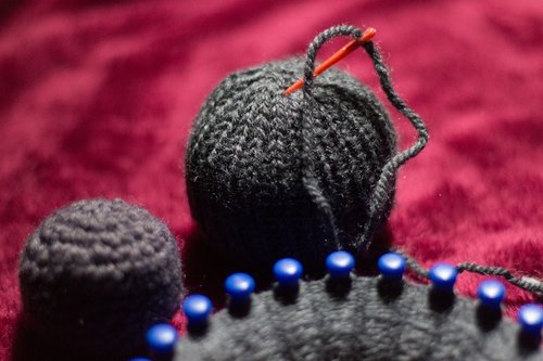 wool  needle  knitting
