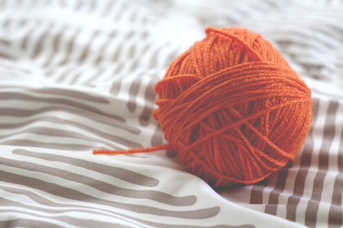 wool ball knitting