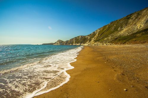 worbarrow bay sea england