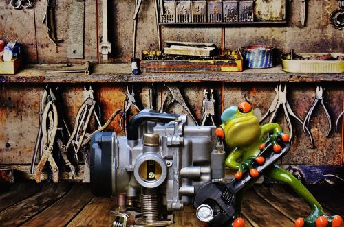 workshop mechanic frog