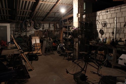 workshop mess dark