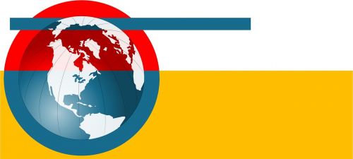 world globe banner