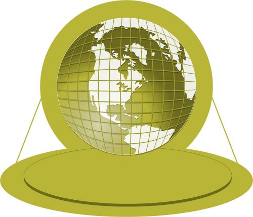 world globe banner