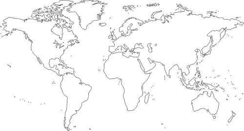 world map continent
