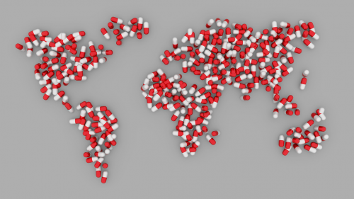 world map pill