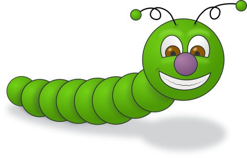 worm green caterpillar