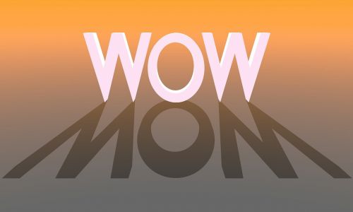 wow letters text