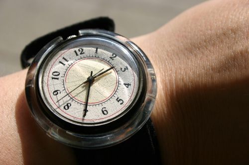 wristwatch arm wrist