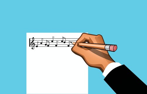 write  music  note