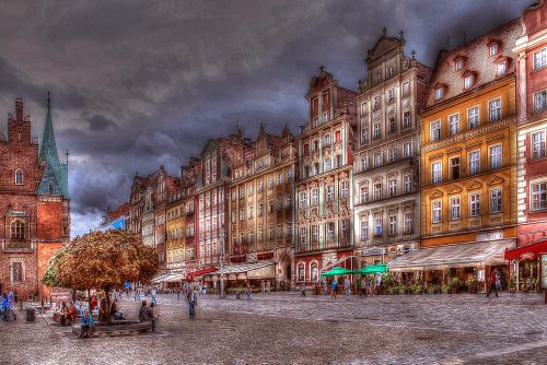 wrocław architecture townhouses