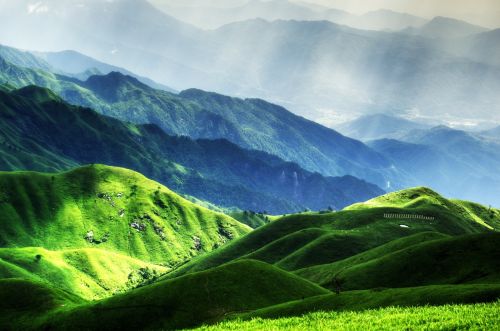 wugongshan mountains light