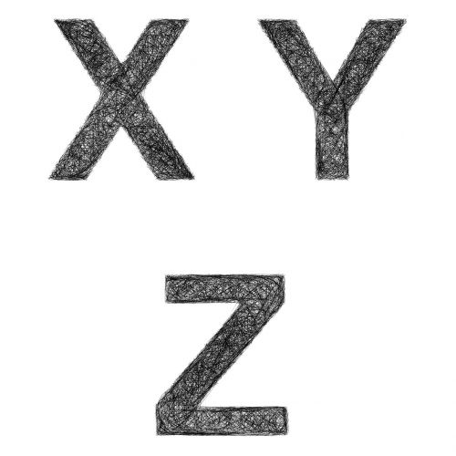 x y z