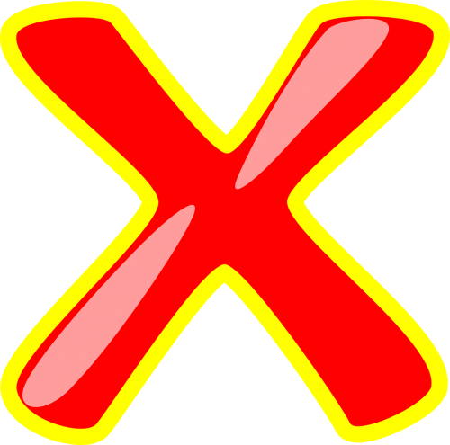 x red yellow