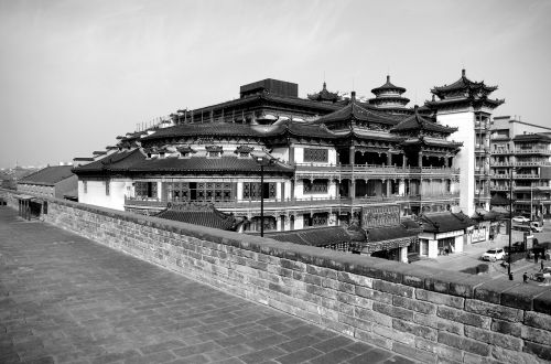 xi ' an walls black and white